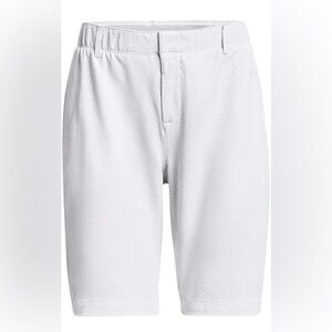Under‎ Armour~ Women’s UA Links Printed Shorts White/ Gray Size 16 New 9” Inseam
